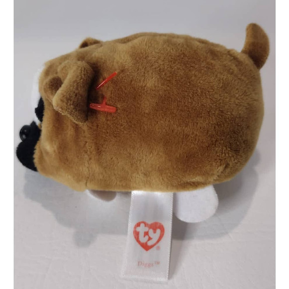 TY Beanie Boos Teeny 4´´ DIGGS The Dog Stackable Plush Stuffed Animal - Picture 2 of 4